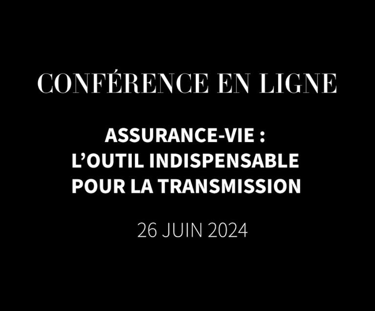 Conférence en ligne assurance-vie
